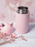 Set quà bình giữ nhiệt kèm bịt mắt mèo hồng 1